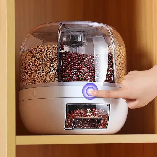 ¡Gira, elige y sirve! Con el dispensador Gira Alimentos 6 divisiones