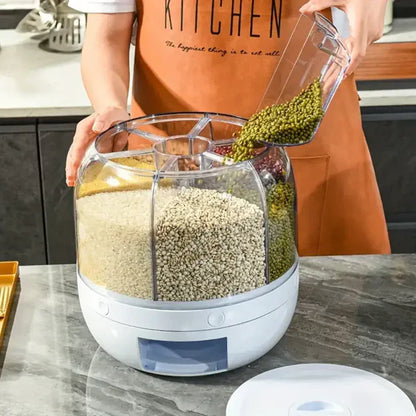 ¡Gira, elige y sirve! Con el dispensador Gira Alimentos 6 divisiones